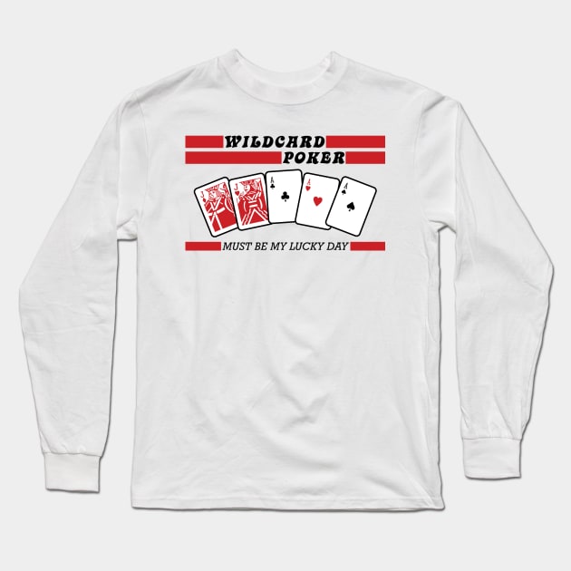 Wildcard Poker Long Sleeve T-Shirt by DCLawrenceUK